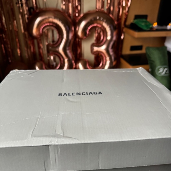 NEW TRIPLE S SNEAKERS BLACK RED 40 - Picture 10 of 11